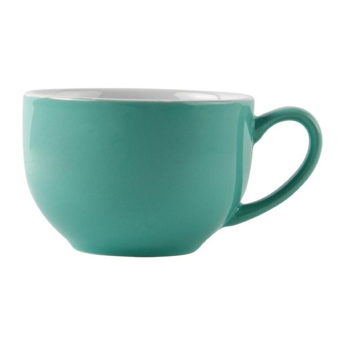 Tasse cappuccino Olympia verte - 340ml (Box 12)