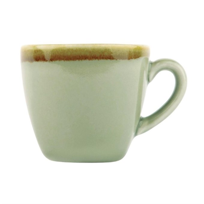 Tasse a espresso couleur mousse Kiln Olympia 85ml (Box 6)