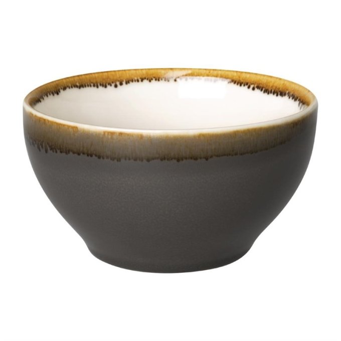 Bols ronds Olympia Kiln gris 140mm - Lot de 6