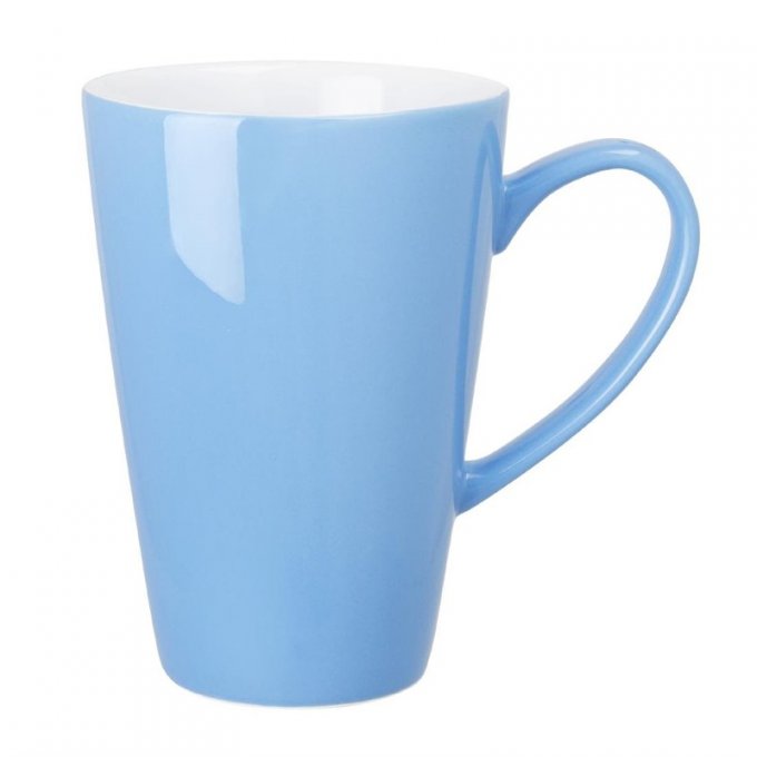 Mugs en grès coloré bleu - Café - Lot de 12