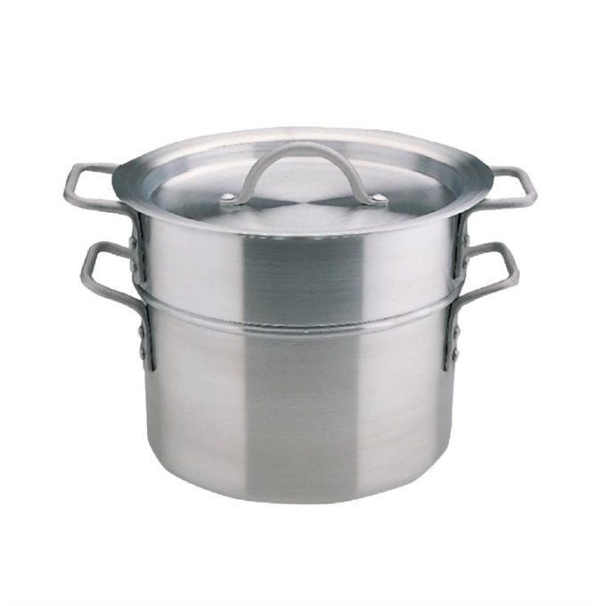 Marmite bain marie aluminium Vogue 10L