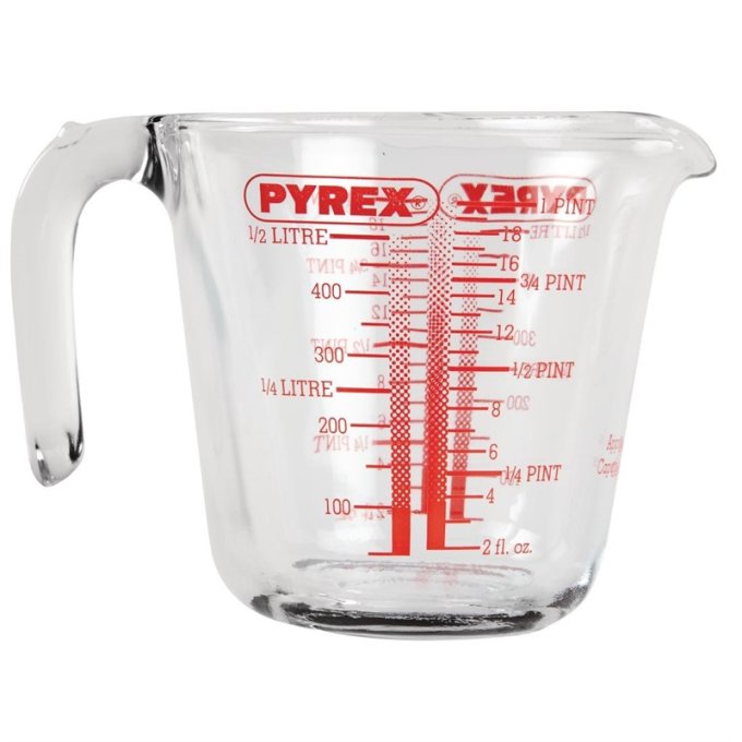 Mesure en verre graduée pyrex 500ml
