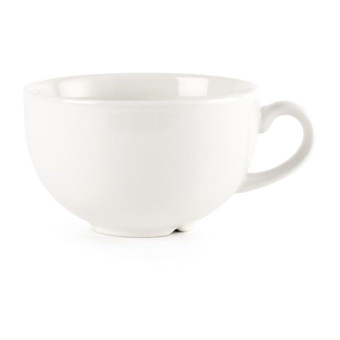 Tasses à cappuccino blanches Churchill Whiteware 340ml (lot de24) 